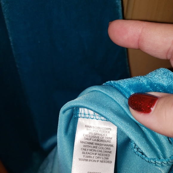 NWT Misses M Velvet blue Dress by Abound Nordstrom - Picture 3 of 6